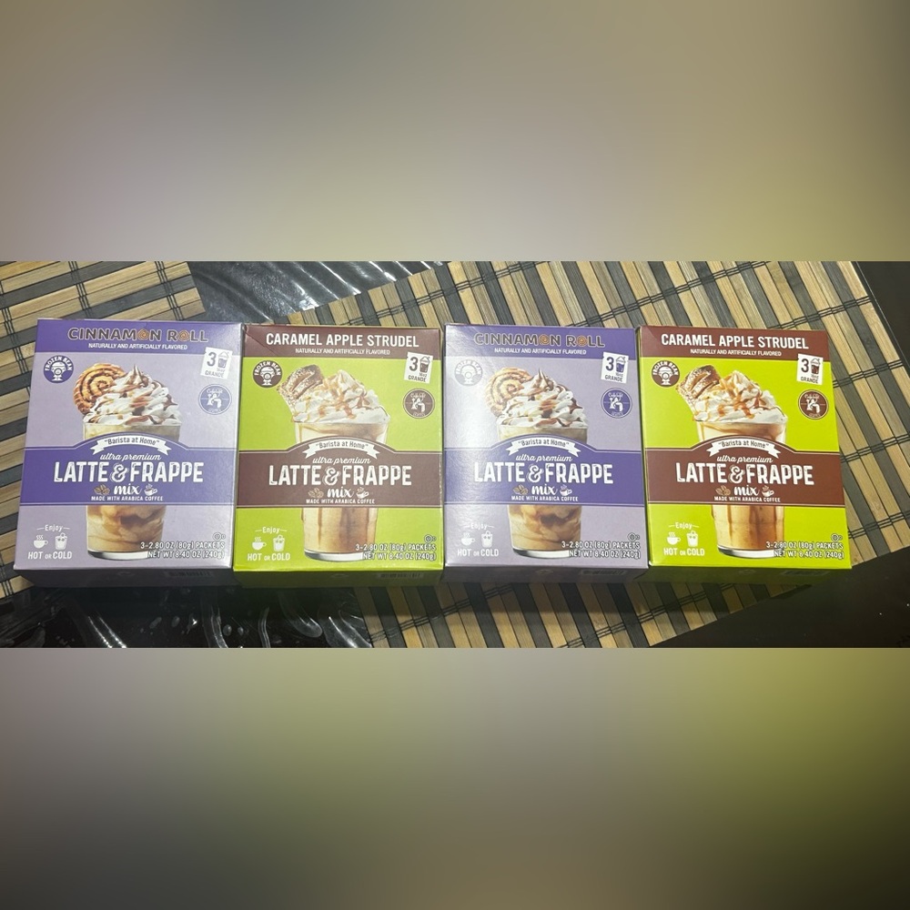 Latte & Frappe Mix Variety Pack - Cinnabon and Caramel Apple Strudel